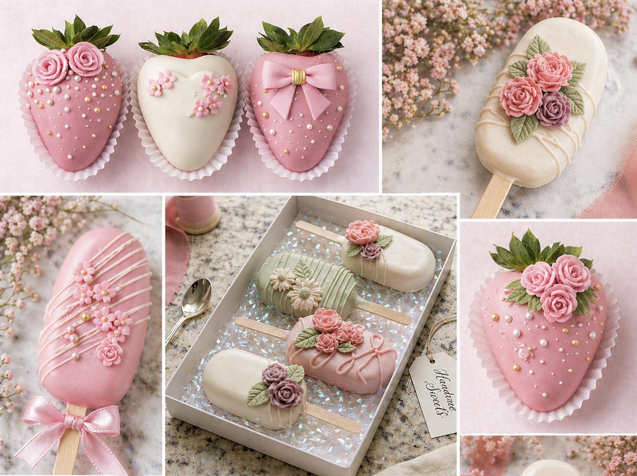 Grand Magnolia boutique dessert box with decorated sweets